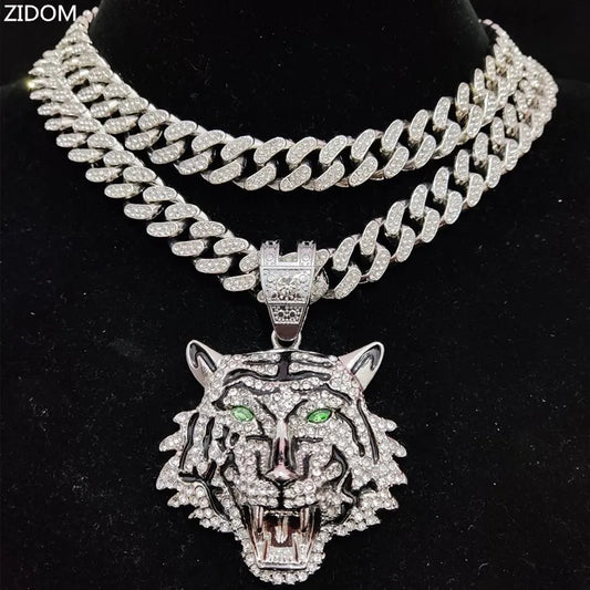 Collana Bling Tigre Hip Hop